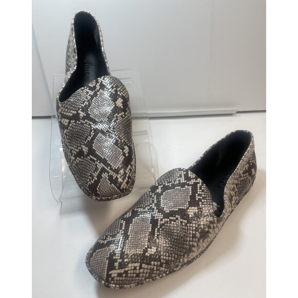 Vince Paz Snake Print Leather Slip On Flat Sz 6 - Picture 2 of 8